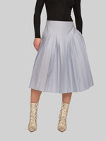 Load image into Gallery viewer, CTSKT-043: PLEATED MIDI SKIRT (SOFT BLUE)