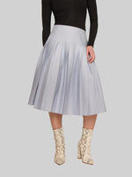 Load image into Gallery viewer, CTSKT-043: PLEATED MIDI SKIRT (SOFT BLUE)