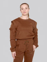 Load image into Gallery viewer, FTH-006: CREWNECK SWEATSHIRT ( CHOCOLATE)