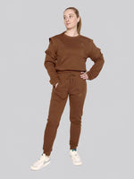 Load image into Gallery viewer, FTH-006: CREWNECK SWEATSHIRT ( CHOCOLATE)