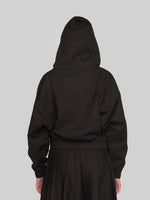 Load image into Gallery viewer, CTH-041:  DOLMAN SLEEVES HOODIE WITH WELT POCKETS (BLACK)
