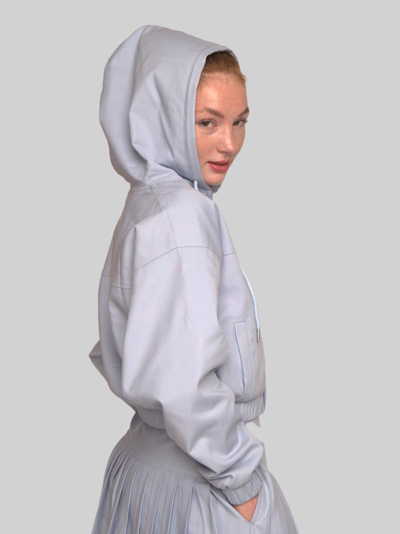 CTH-041:   DOLMAN SLEEVES HOODIE WITH WELT POCKETS (TROPOSPHERE)