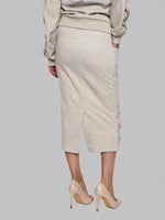 Load image into Gallery viewer, FSKT-004: LATTICE SKIRT (HEATHER GREY)
