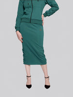 Load image into Gallery viewer, FSKT-004: LATTICE SKIRT (TEAL)
