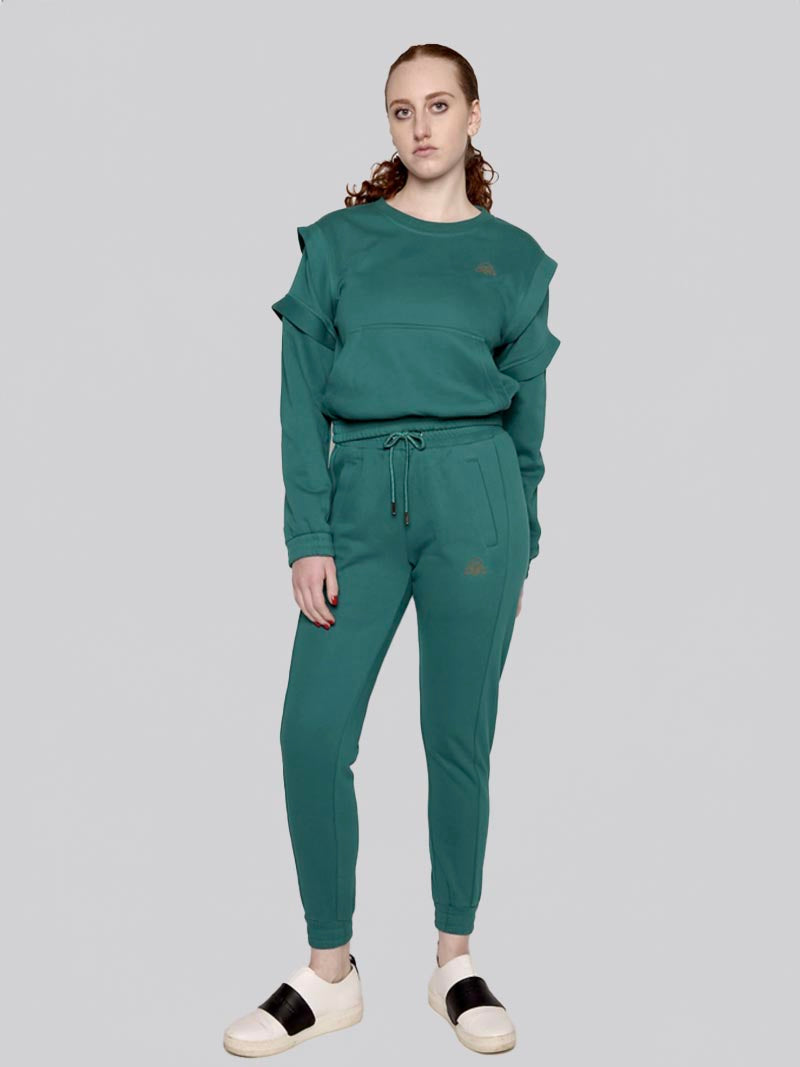 Women’s Welt Pocket Jogger – Athleisure Pant in Teal Green