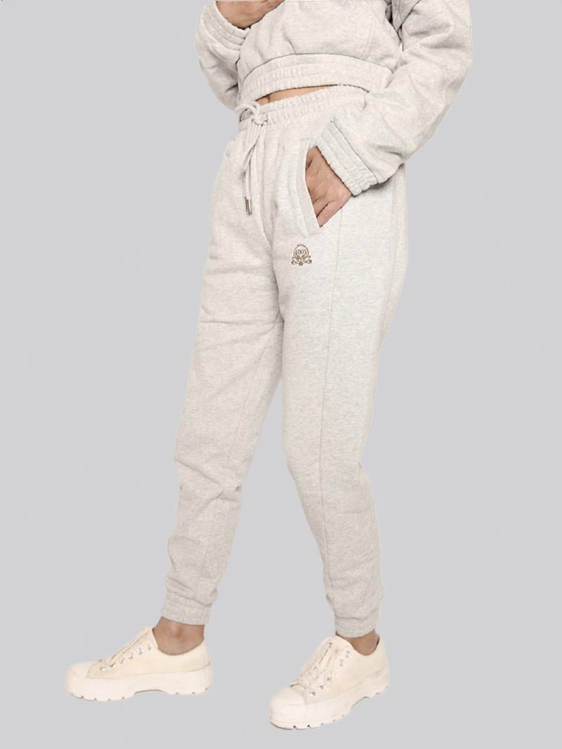 Women’s Welt Pocket Jogger – Athleisure Pants in Heather Grey