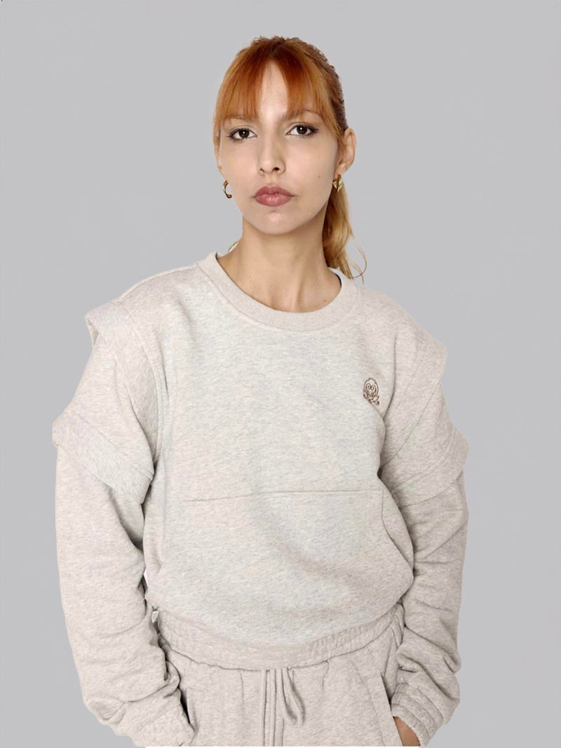 FTH-006: CREWNECK SWEATSHIRT (HEATHER GREY)