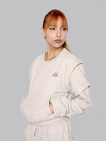 Load image into Gallery viewer, FTH-006: CREWNECK SWEATSHIRT (HEATHER GREY)
