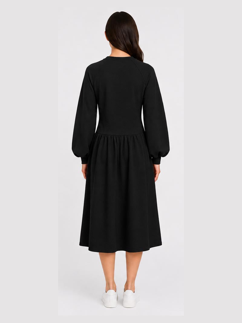 Midi Dress With Adjustble Corset