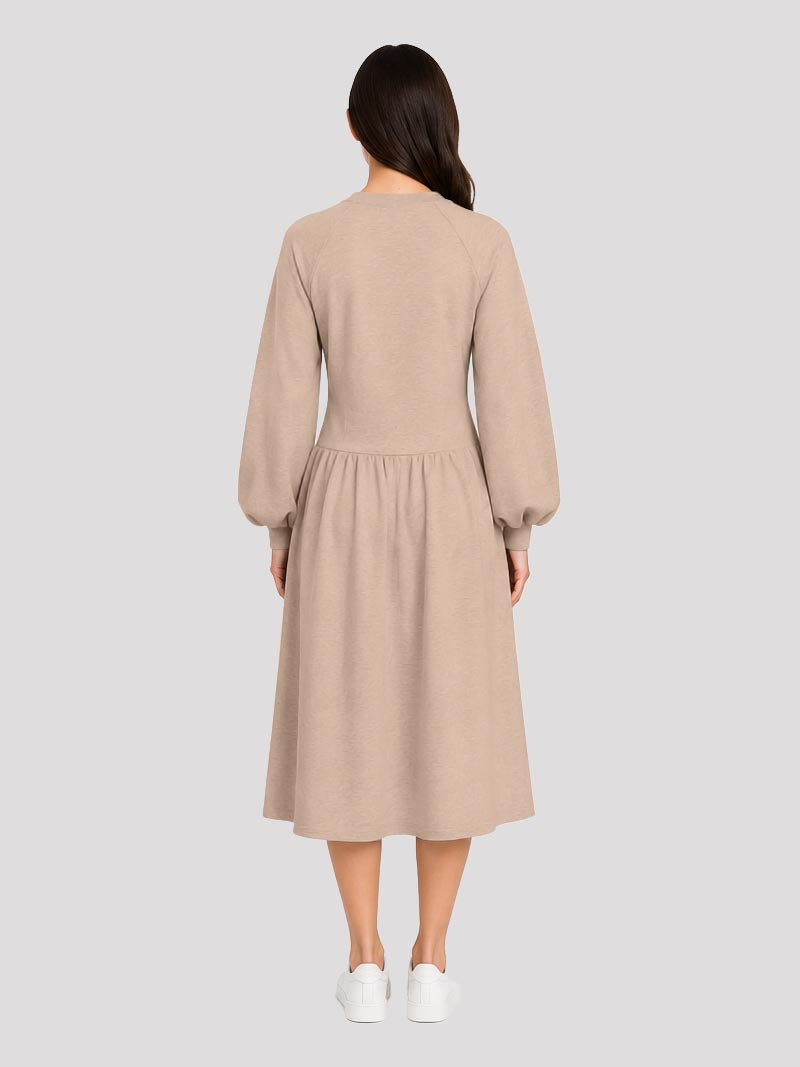 Midi Dress With Adjustble Corset