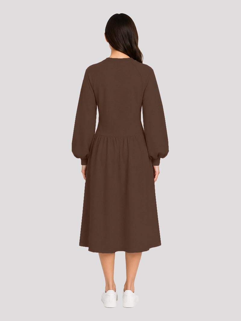 Midi Dress With Adjustble Corset