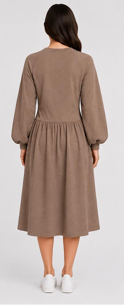 Midi Dress With Adjustble Corset