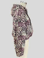 Load image into Gallery viewer, Women’s Sherpa Jacket (Love Print)