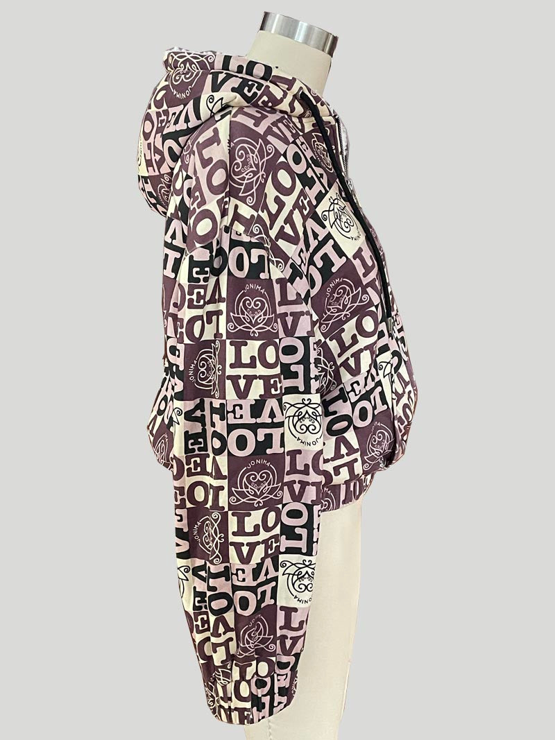 Women’s Sherpa Jacket (Love Print)