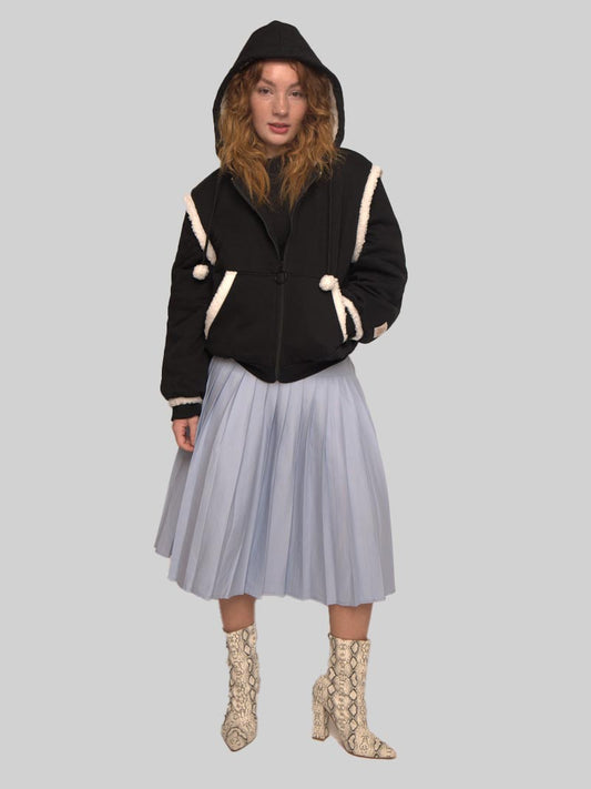 Women’s Sherpa Jacket – Cozy Winter Outerwear in Black