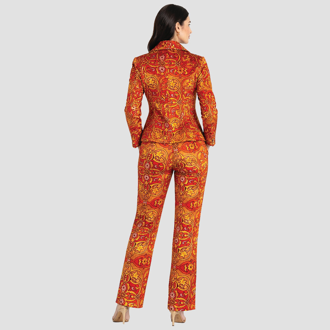 Velvet Cropped Jacket & Pant Set