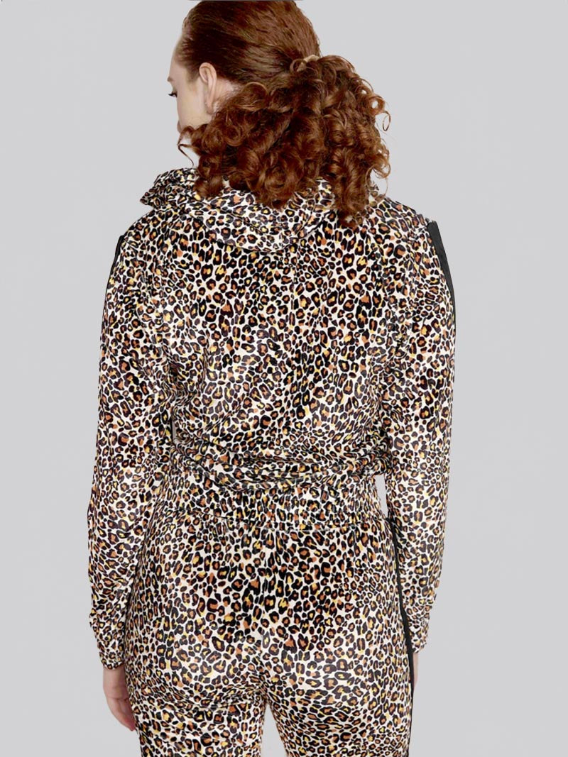 VH-005: VELVET HOODIE (CHEETAH - MULTI)