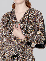 Load image into Gallery viewer, VH-005: VELVET HOODIE (CHEETAH - MULTI)
